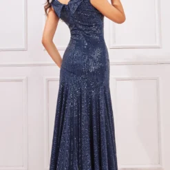 Goddiva Bardot Sequin Pleated Maxi Dress 5 Goddiva Bardot Sequin Pleated Maxi Dress -Starlit Dress Sales A34978H1A 3