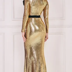 Goddiva Liquid Sequin Corsage Maxi Dress -Starlit Dress Sales A34985D1A 3