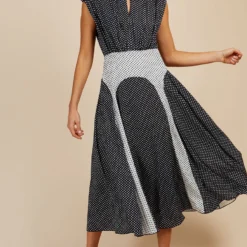 Little Mistress Mono Spot Mix Midaxi Dress By Vogue Williams -Starlit Dress Sales D16010C10I 1