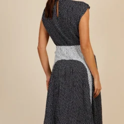 Little Mistress Mono Spot Mix Midaxi Dress By Vogue Williams -Starlit Dress Sales D16010C10I 4