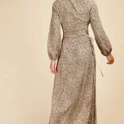 Little Mistress Leopard Lace Up Maxi Shirt Dress By Vogue Williams -Starlit Dress Sales D33629D2B 4