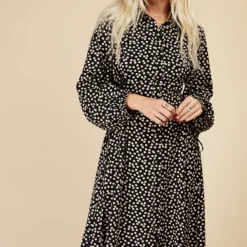 Little Mistress Mono Spot Lace Up Maxi Shirt Dress By Vogue Williams 8 Little Mistress Mono Spot Lace Up Maxi Shirt Dress By Vogue Williams -Starlit Dress Sales D33629D3C 2