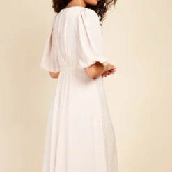 Little Mistress Ecru Check Tie Detail Midaxi Dress 7 Little Mistress Ecru Check Tie Detail Midaxi Dress -Starlit Dress Sales D33639R1A 4