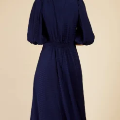 Little Mistress Navy Check Tie Detail Midaxi Dress 7 Little Mistress Navy Check Tie Detail Midaxi Dress -Starlit Dress Sales D33639R2A 4