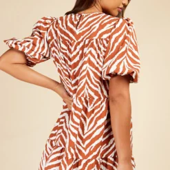 Little Mistress Zebra Print Mini Smock Dress By Vogue Williams -Starlit Dress Sales D33703B1A 4