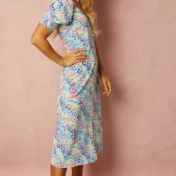 Little Mistress Animal Print Button Front Midi Dress By Vogue Williams -Starlit Dress Sales D33708R2B 1