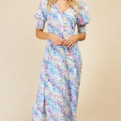 Little Mistress Animal Print Button Front Midi Dress By Vogue Williams -Starlit Dress Sales D33708R2B 12