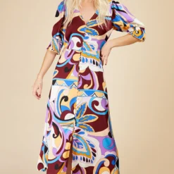 Little Mistress Retro Print Button Front Midi Dress By Vogue Williams 7 Little Mistress Retro Print Button Front Midi Dress By Vogue Williams -Starlit Dress Sales D33708R2C 1
