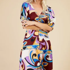 Little Mistress Retro Print Button Front Midi Dress By Vogue Williams 8 Little Mistress Retro Print Button Front Midi Dress By Vogue Williams -Starlit Dress Sales D33708R2C 2
