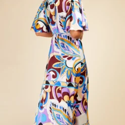 Little Mistress Retro Print Satin Wrap Maxi Dress By Vogue Williams 9 Little Mistress Retro Print Satin Wrap Maxi Dress By Vogue Williams -Starlit Dress Sales D33709D1A 4