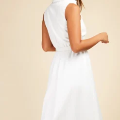 Little Mistress White Textured Belted Midaxi Shirt Dress 11 Little Mistress White Textured Belted Midaxi Shirt Dress -Starlit Dress Sales D33755R1A 4