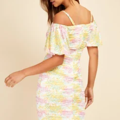 Little Mistress Blossom Ruched Bodycon Midi Dress 7 Little Mistress Blossom Ruched Bodycon Midi Dress -Starlit Dress Sales D33769C1A 4