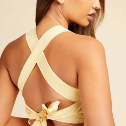 Little Mistress Butter Yellow Tie Back Shirred Midaxi Dress 10 Little Mistress Butter Yellow Tie Back Shirred Midaxi Dress -Starlit Dress Sales D33776R1A 3