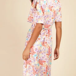 Little Mistress Floral Button Detail Midaxi Dress 7 Little Mistress Floral Button Detail Midaxi Dress -Starlit Dress Sales D33789R1A 4