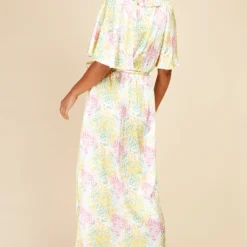 Little Mistress Blossom Frill Mock Wrap Maxi Dress -Starlit Dress Sales D33803D1A 4