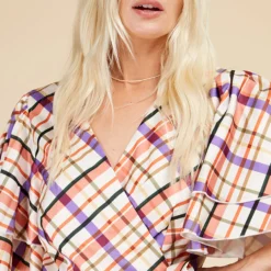 Little Mistress Check Layered Sleeve Midaxi Wrap Dress 7 Little Mistress Check Layered Sleeve Midaxi Wrap Dress -Starlit Dress Sales D33844R1A 3