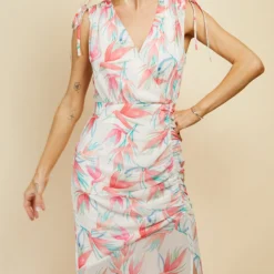 Little Mistress Floral Print Tie Detail Maxi Dress -Starlit Dress Sales D34004D1A 2