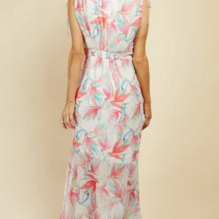 Little Mistress Floral Print Tie Detail Maxi Dress -Starlit Dress Sales D34004D1A 4