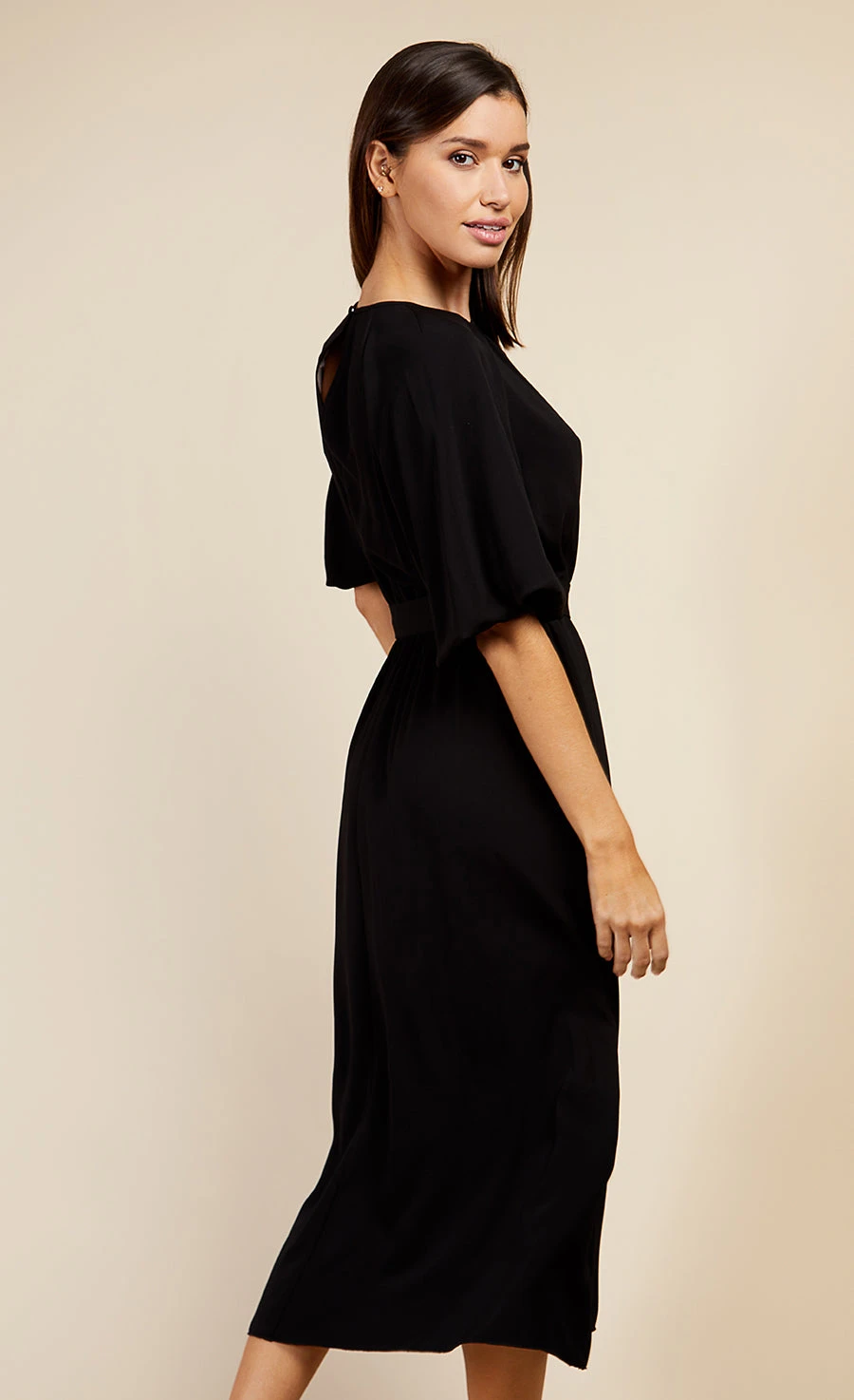 Little Mistress Black Puff Sleeve Midaxi Dress By Vogue Williams 4 Little Mistress Black Puff Sleeve Midaxi Dress By Vogue Williams - Image 4