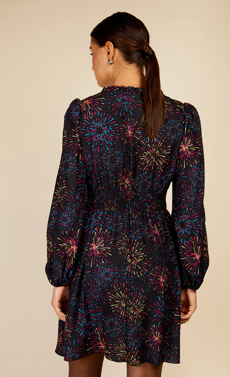 Little Mistress Firework Print Mini Dress By Vogue Williams 5 Little Mistress Firework Print Mini Dress By Vogue Williams - Image 5