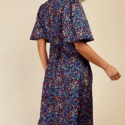 Little Mistress Animal Print Puff Sleeve Midaxi Dress -Starlit Dress Sales D34297R1A 4