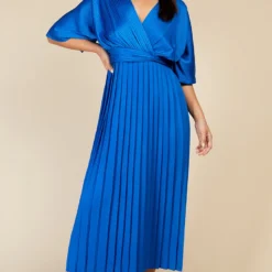 Little Mistress Cobalt Blue Twist Detail Midaxi Dress