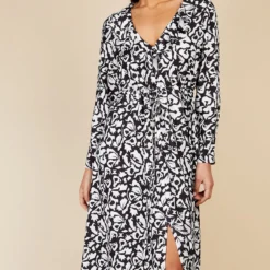 Little Mistress Monochrome Printed Midaxi Dress 6 Little Mistress Monochrome Printed Midaxi Dress -Starlit Dress Sales D34312R1A 2