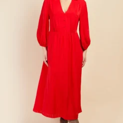 Little Mistress Red Check Print Midaxi Dress By Vogue Williams -Starlit Dress Sales D34419R1A 1