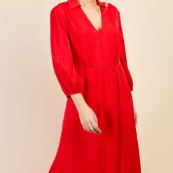 Little Mistress Red Check Print Midaxi Dress By Vogue Williams -Starlit Dress Sales D34419R1A 2