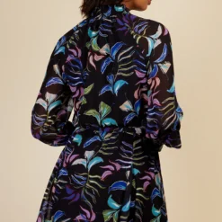 Little Mistress Leaf Print High Neck Mini Dress By Vogue Williams -Starlit Dress Sales D34429B1A 4