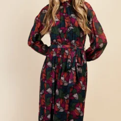 Little Mistress Printed High Neck Midaxi Dress -Starlit Dress Sales D34549R1A 2