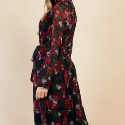 Little Mistress Printed High Neck Midaxi Dress -Starlit Dress Sales D34549R1A 4