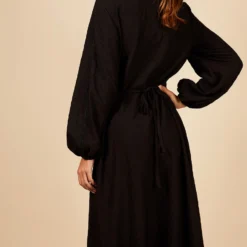 Little Mistress Black Tie Detail Midaxi Dress -Starlit Dress Sales D34556R1A 4