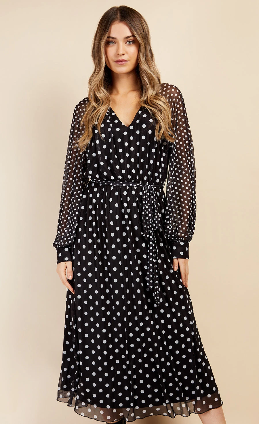 Little Mistress Multi Spot Midaxi Dress By Vogue Williams 3 Little Mistress Multi Spot Midaxi Dress By Vogue Williams - Image 3
