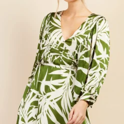 Little Mistress Green Print Satin Mini Dress By Vogue Williams -Starlit Dress Sales D34582B2A 2