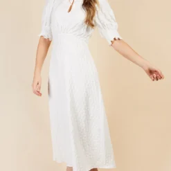 Little Mistress Cream Texture Midaxi Dress By Vogue Williams -Starlit Dress Sales D34593R2A 1