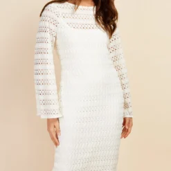 Little Mistress Cream Crochet Knit Midaxi Dress By Vogue Williams 10 Little Mistress Cream Crochet Knit Midaxi Dress By Vogue Williams -Starlit Dress Sales D34686R1A 2 scaled