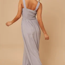 Little Mistress Grace Grey Embellishment Sweetheart Maxi Dress -Starlit Dress Sales L6158D3A 1086