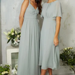 Little Mistress Braided Strap Sage Maxi Dress -Starlit Dress Sales LMBridesmaidsWebResized 0015 LMBridesmaids 2535