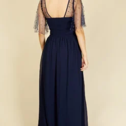 Little Mistress Melissa Bridesmaid Navy Angel Sleeve Maxi Dress 7 Little Mistress Melissa Bridesmaid Navy Angel Sleeve Maxi Dress -Starlit Dress Sales U18857D4A 4