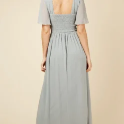 Little Mistress Sage Angel Sleeve Maxi Dress -Starlit Dress Sales U19809D1A 4
