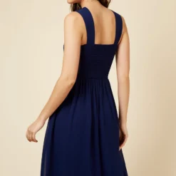 Little Mistress Navy Twist Detail Midi Dress -Starlit Dress Sales U19810C1A 4