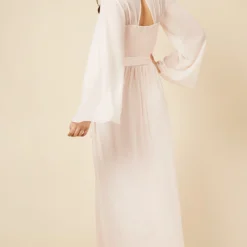 Little Mistress Nude Plunge Tie Waist Maxi Dress 7 Little Mistress Nude Plunge Tie Waist Maxi Dress -Starlit Dress Sales U19811D1A 4