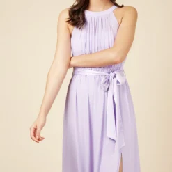 Little Mistress Lilac Halterneck Maxi Dress -Starlit Dress Sales U19812D1A 2