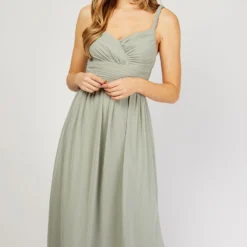 Little Mistress Braided Strap Sage Maxi Dress -Starlit Dress Sales U19814D3A 2