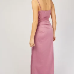 Little Mistress Mauve Satin Maxi Dress -Starlit Dress Sales U19815D3A 4