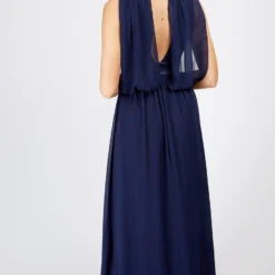 Little Mistress Navy Draped Maxi Dress -Starlit Dress Sales U19819D2A 4