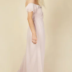 Little Mistress Russo Blush Bardot Draped Sleeve Maxi Dress -Starlit Dress Sales U19823D3A 4