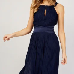 Little Mistress Bella Navy Pleated Maxi Dress 6 Little Mistress Bella Navy Pleated Maxi Dress -Starlit Dress Sales U19825D6A 2