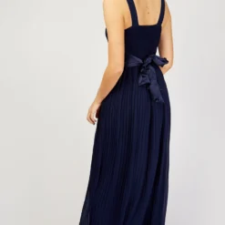 Little Mistress Bella Navy Pleated Maxi Dress 7 Little Mistress Bella Navy Pleated Maxi Dress -Starlit Dress Sales U19825D6A 4